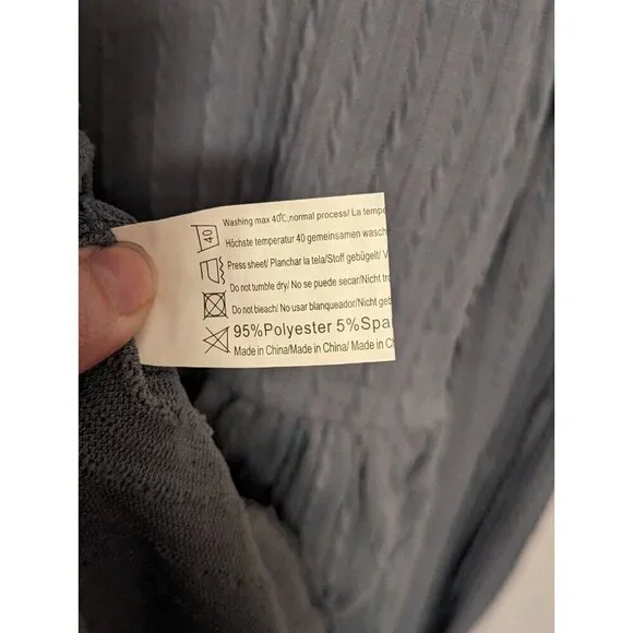 Zeagoo Women's Casual Knit Sweater Dress with Pockets Crew Medium, Blue/Grayish - Picture 9 of 15